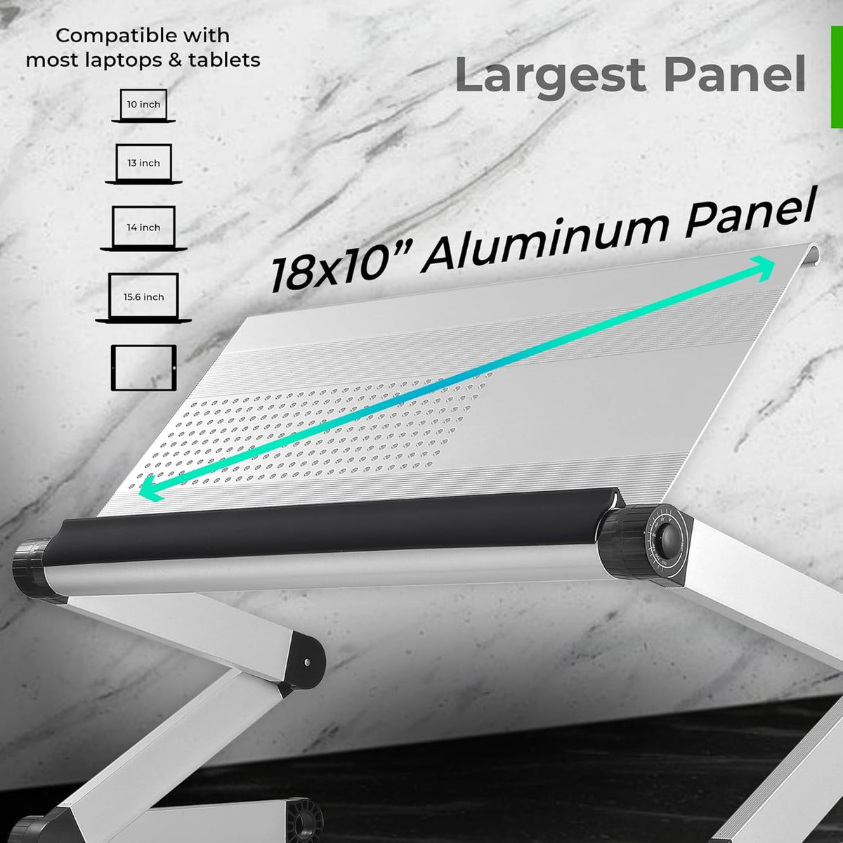 Adjustable Height Aluminum Laptop Cooling Stand V65320