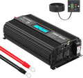 2000Watt DC 12V to 120V AC Car Power Inverter with 2 AC Outlets and LCD Display F95034