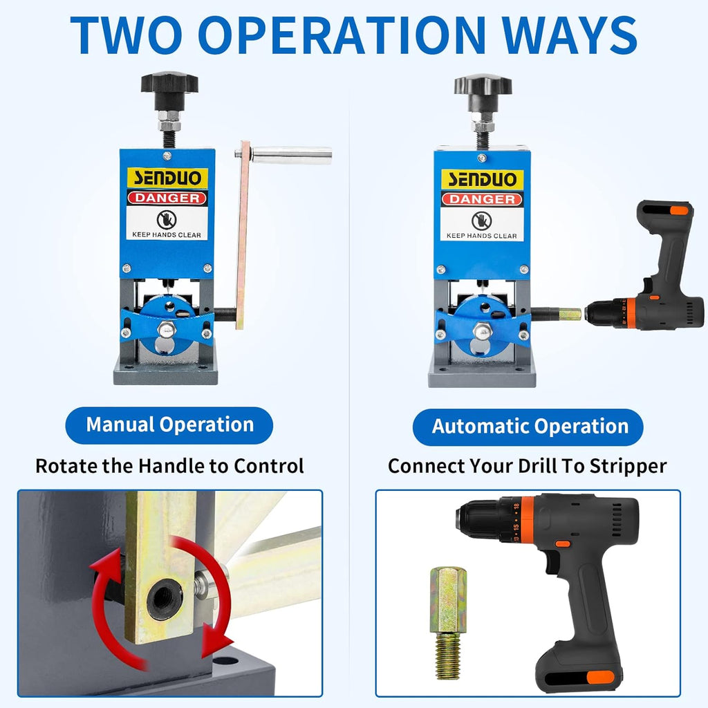 Manual Wire Stripping Machine with Hand Crank H29399