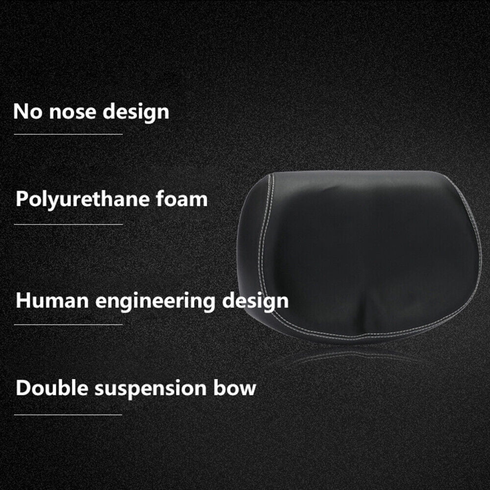 Black PU Pad Noseless Bicycle Seat Cushion M7206