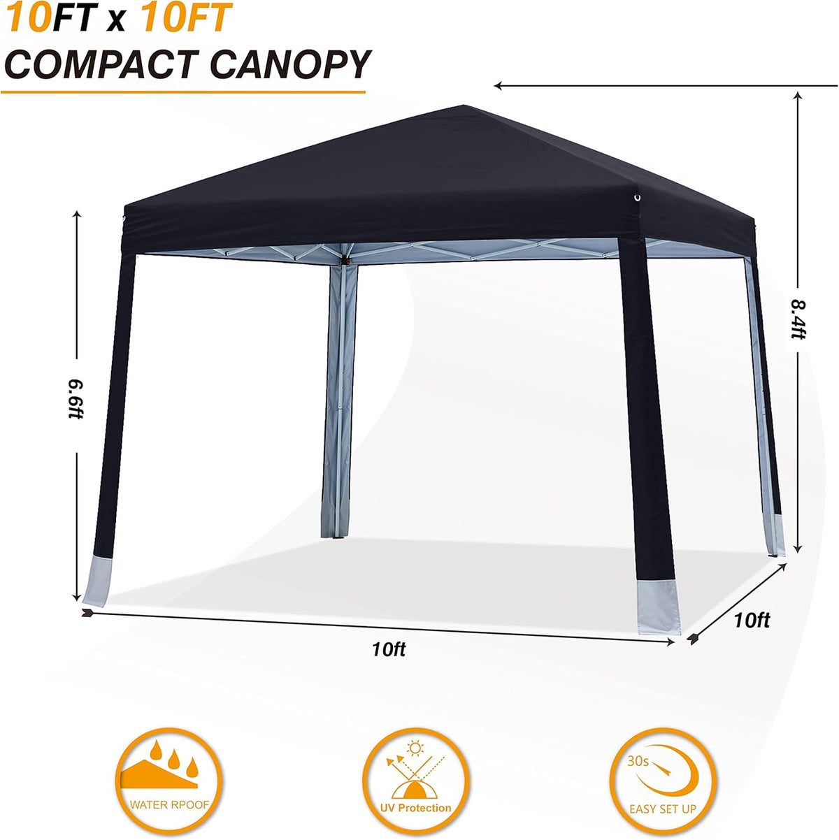 10x10Ft Pop-up Canopy Tent B107