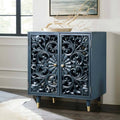 Green 2-Door Solid Wood Accent Cabinet L9945