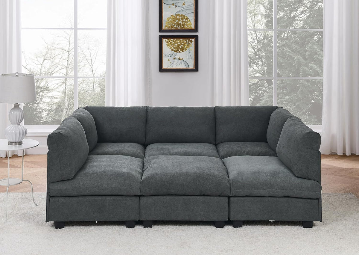 Dark Gray Modular Sectional R154