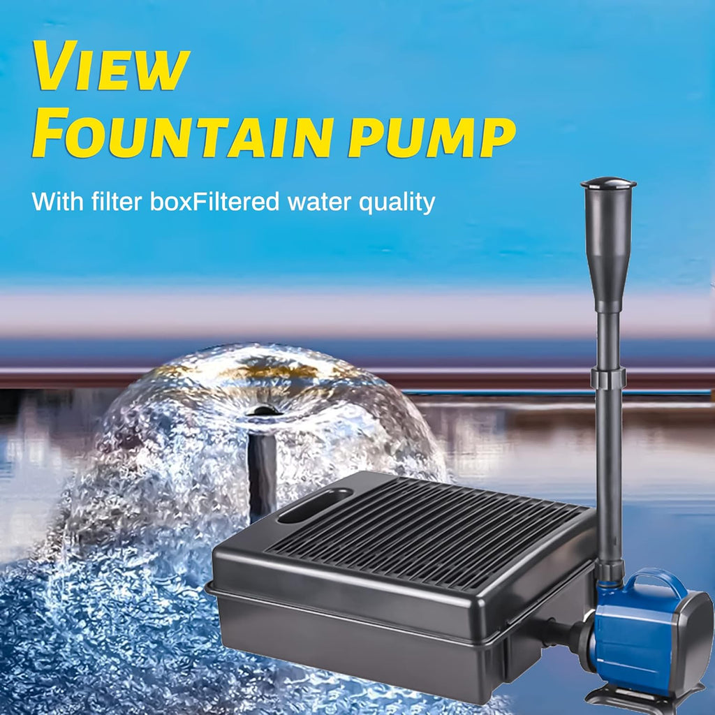 Submersible Pond Filter Pump Fountain Kit 792GPH J496945