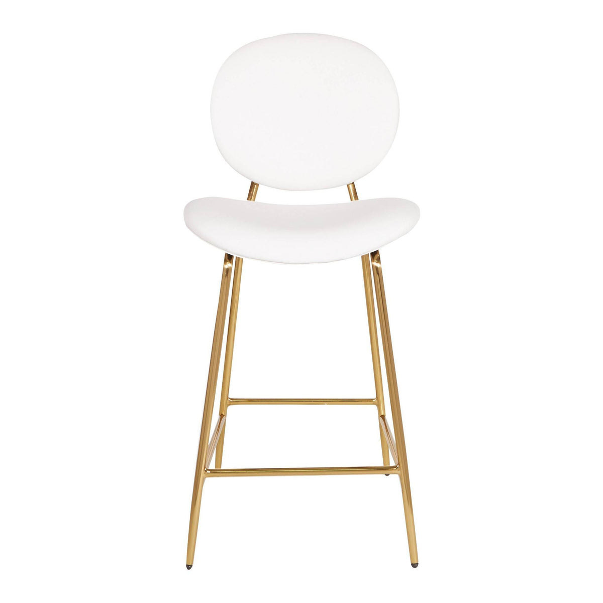 White Faux Leather Counter Stool S67483