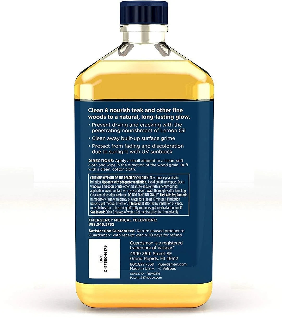 Lemon Oil Wood Furniture 16 oz K86128