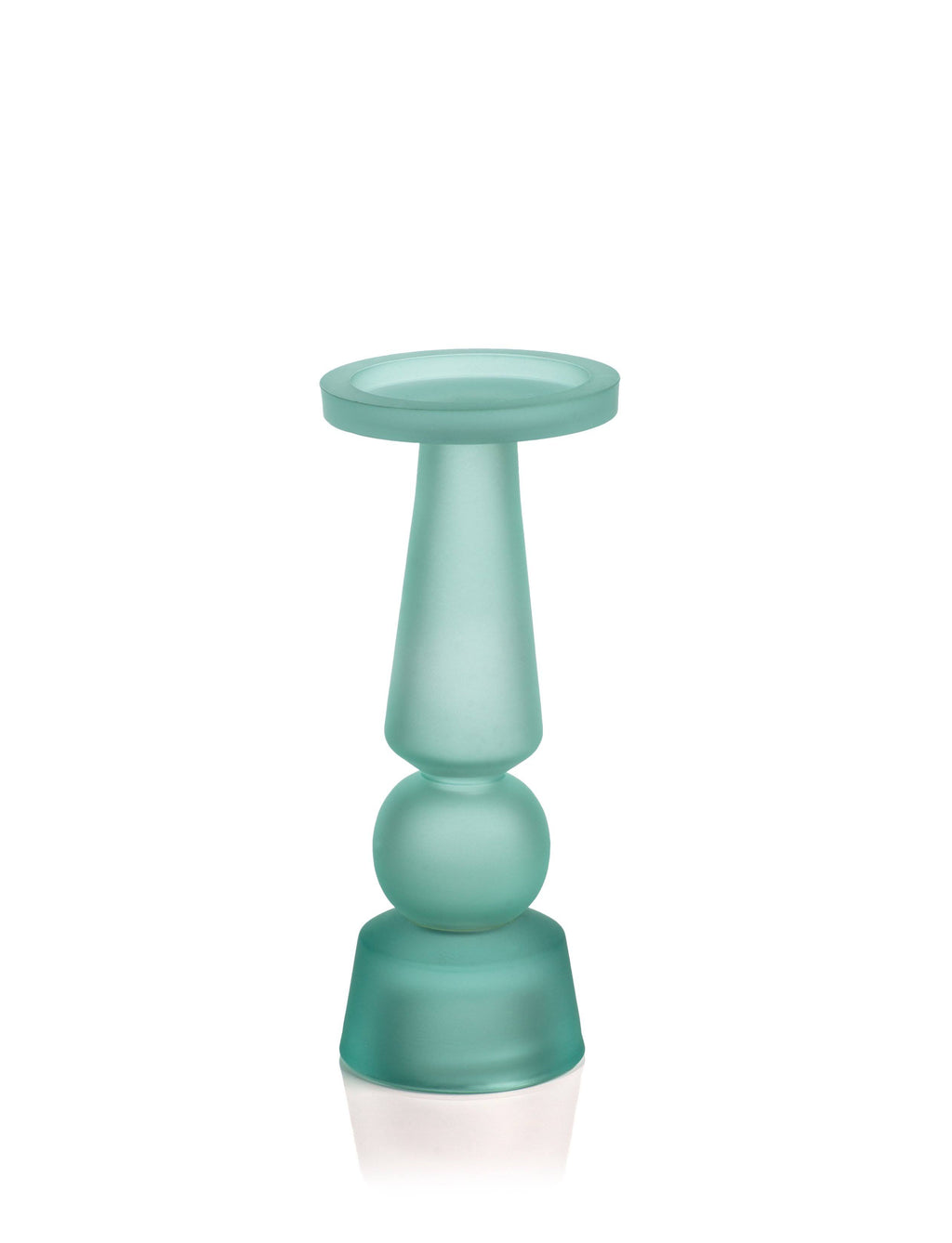 Matte Frosted Glass Pillar Candle Holder J77832