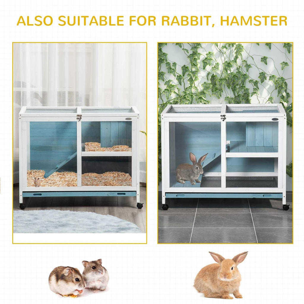 2-Story Wooden Rabbit Hutch U64946