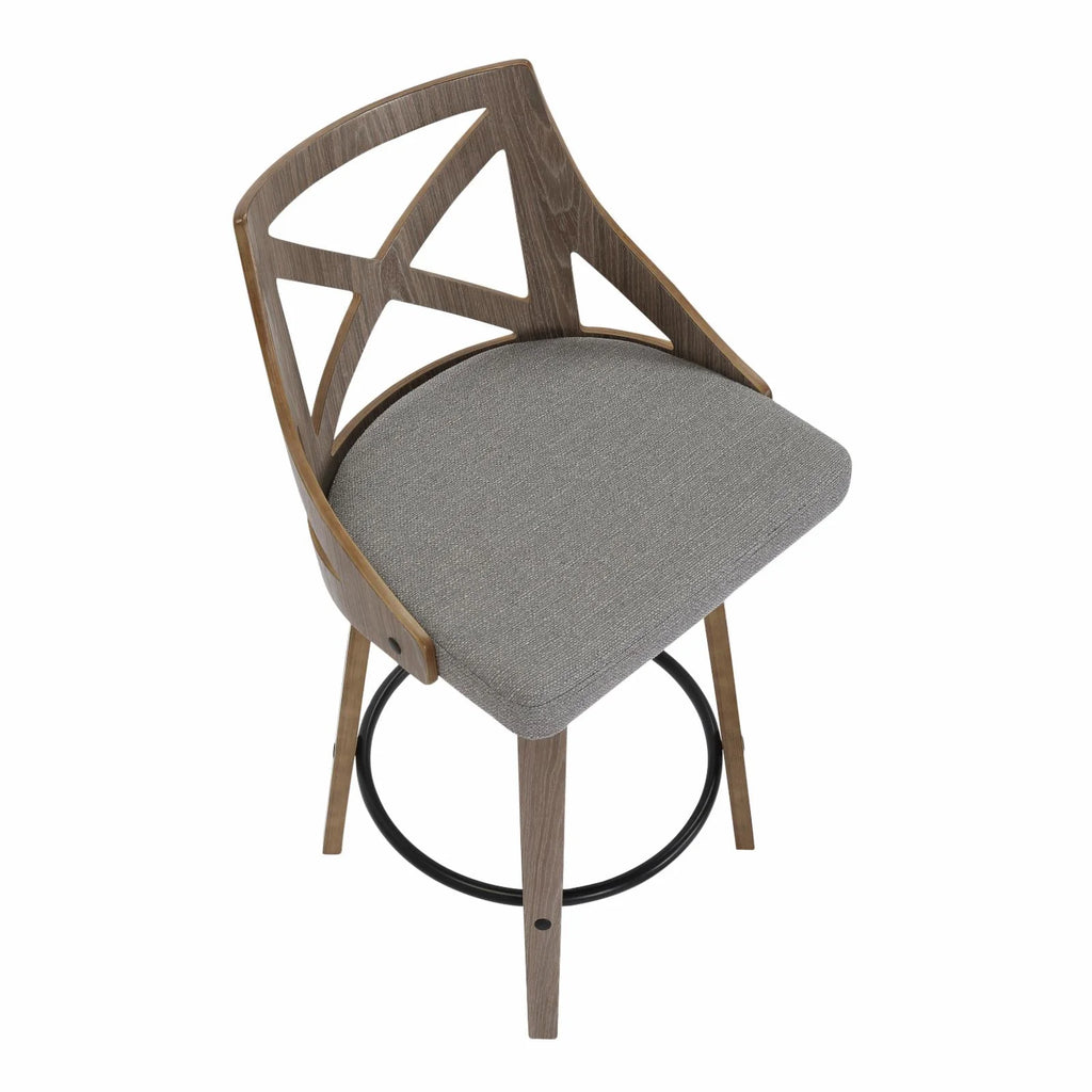 Swivel Polyester Counter Stool - Set of 2 J94455
