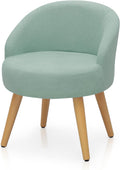 Blue Accent Chair with Wood Legs T931281