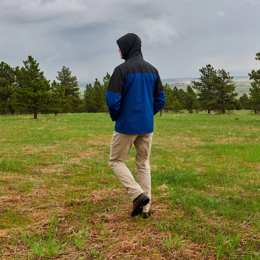 Men's Blue Rain Jacket Y329