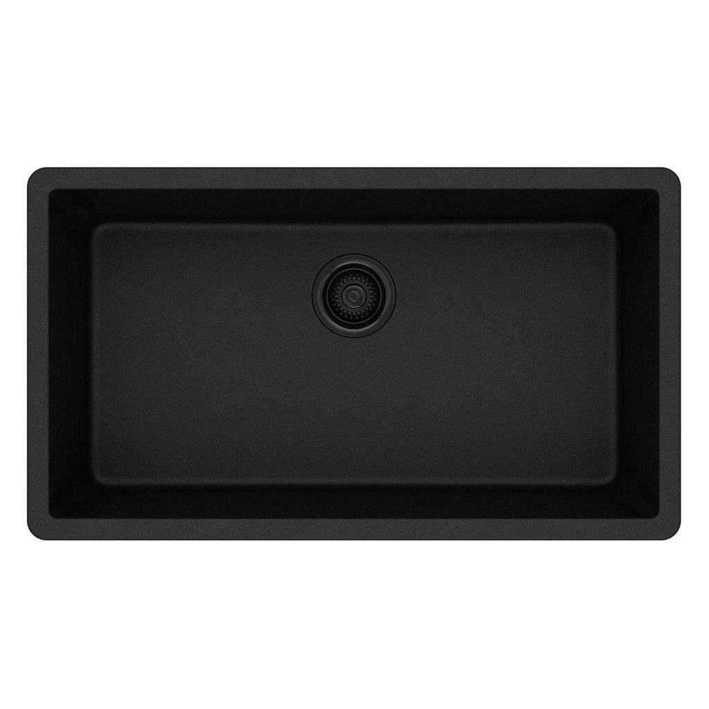Black Single Bowl Undermount Sink F156