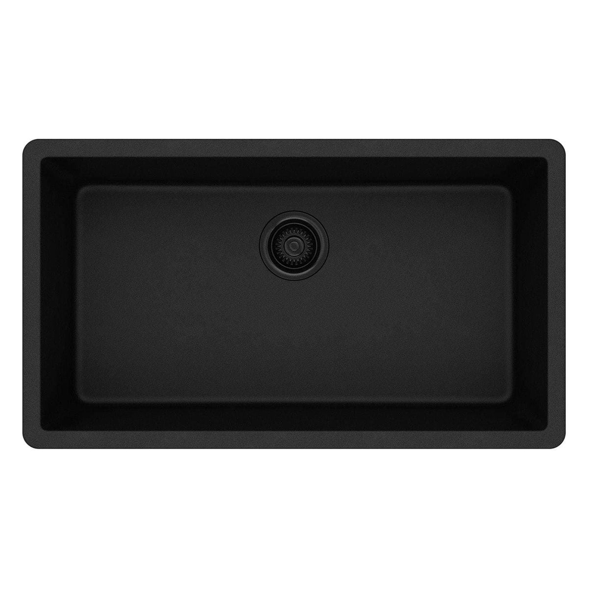 Black Single Bowl Undermount Sink F156