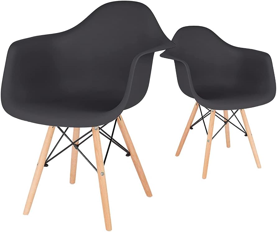 Grey Molded Shell Arm Chair Set of 1 S86441