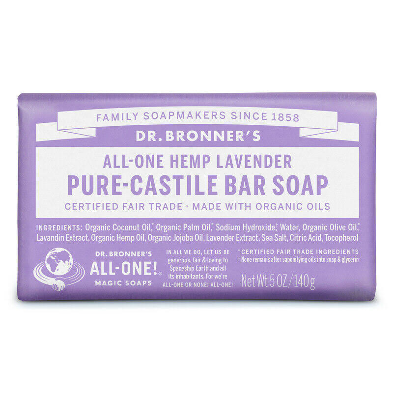 Organic Lavender Pure-Castile Bar Soap 5 oz M693545