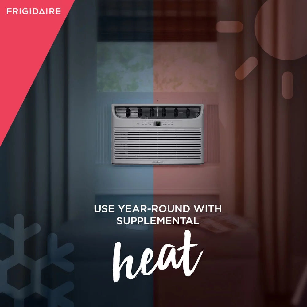 11,000 BTU Window Air Conditioner with Heater, White T38795