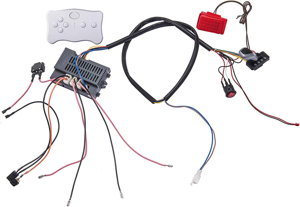 12 Volt Children Electric Car Wires and Switch Kit with 2.4G Bluetooth Remote Control and Receiver H909
