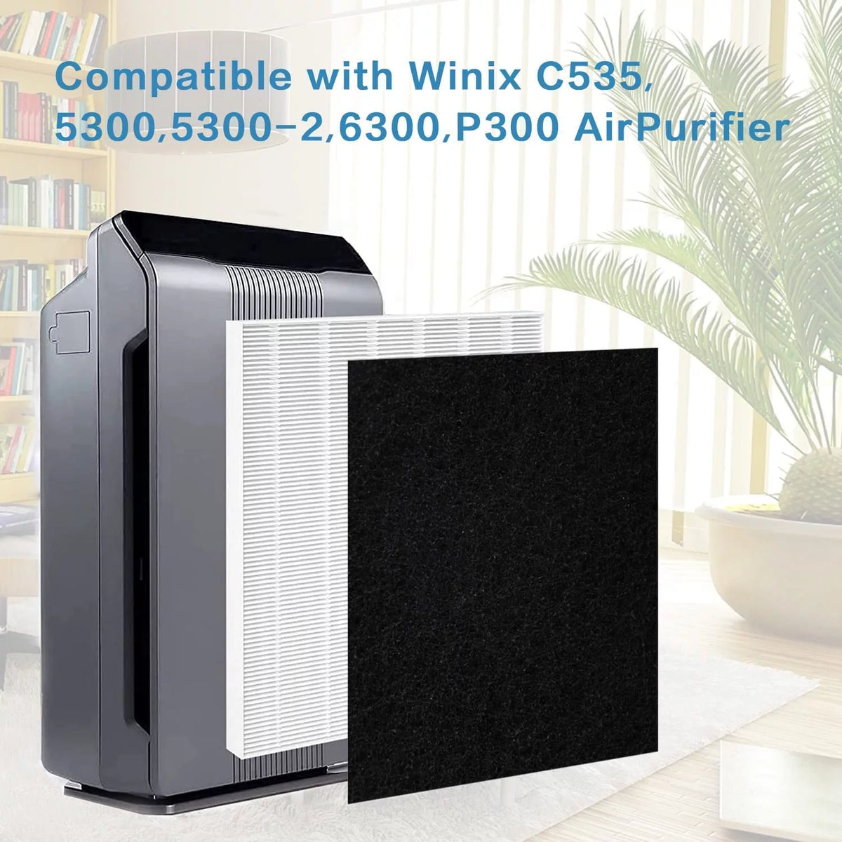 Replacement True HEPA Size 21 Filter Plus 4 Carbon Pre-Filters R804