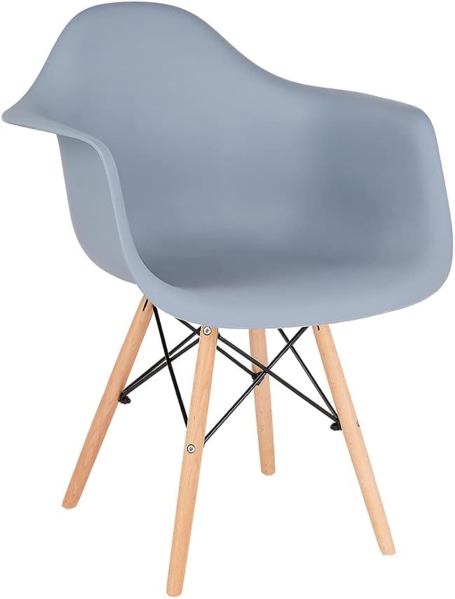 Grey Molded Shell Arm Chair Set of 1 S86441