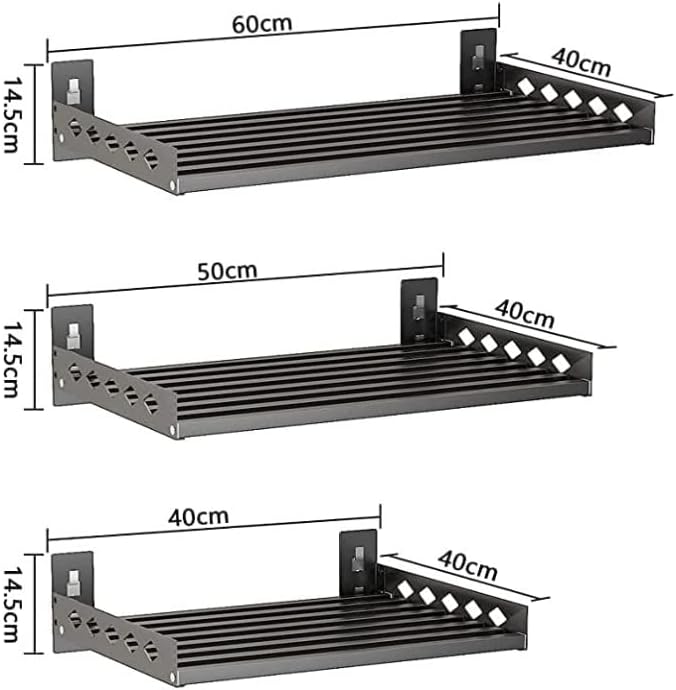 Stainless Steel Wall-Mounted Microwave Oven Rack, 110 Pounds, Pack of 2 C18831