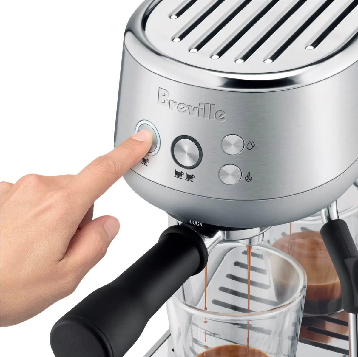 Brushed Stainless Steel Espresso Maker N938