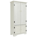 White Adjustable Shelves Storage Cabinet G193554
