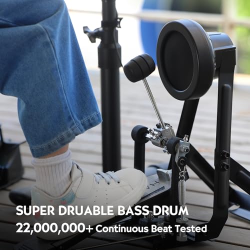 Electric Drum Set with Mesh Drum Pads O616095