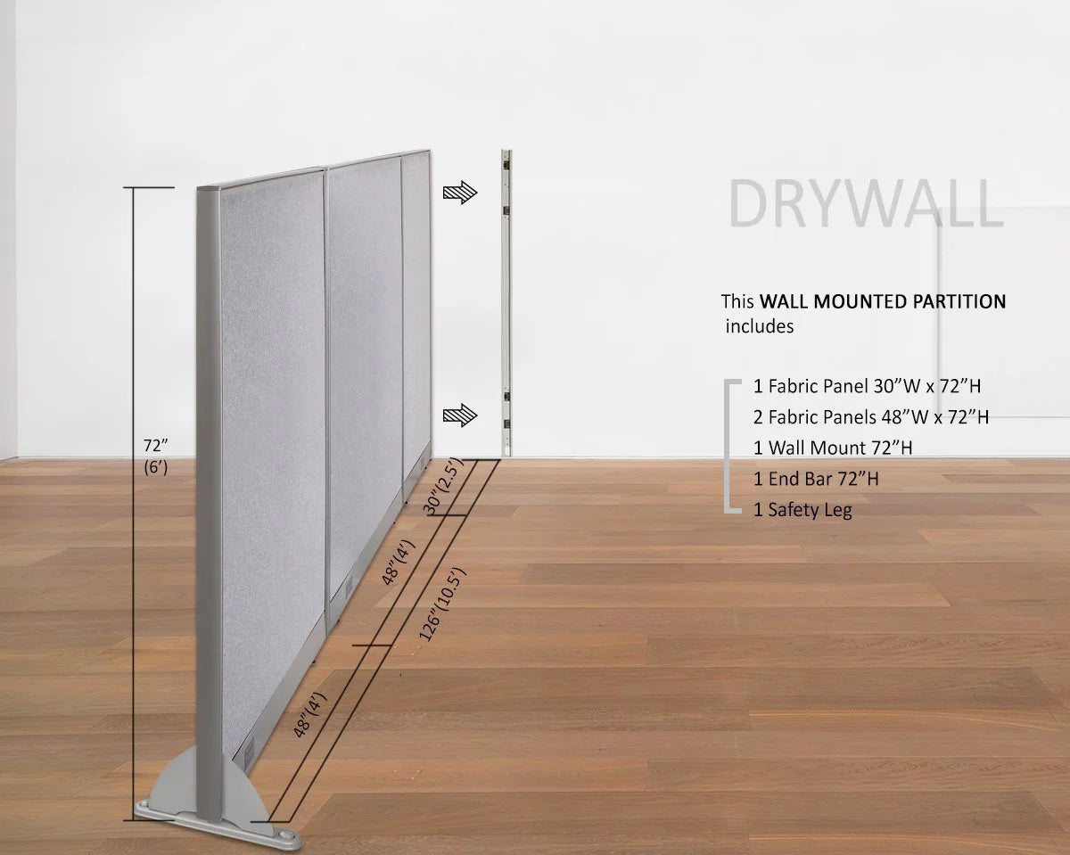 Wall Mounted Office Partition Room Divider M869