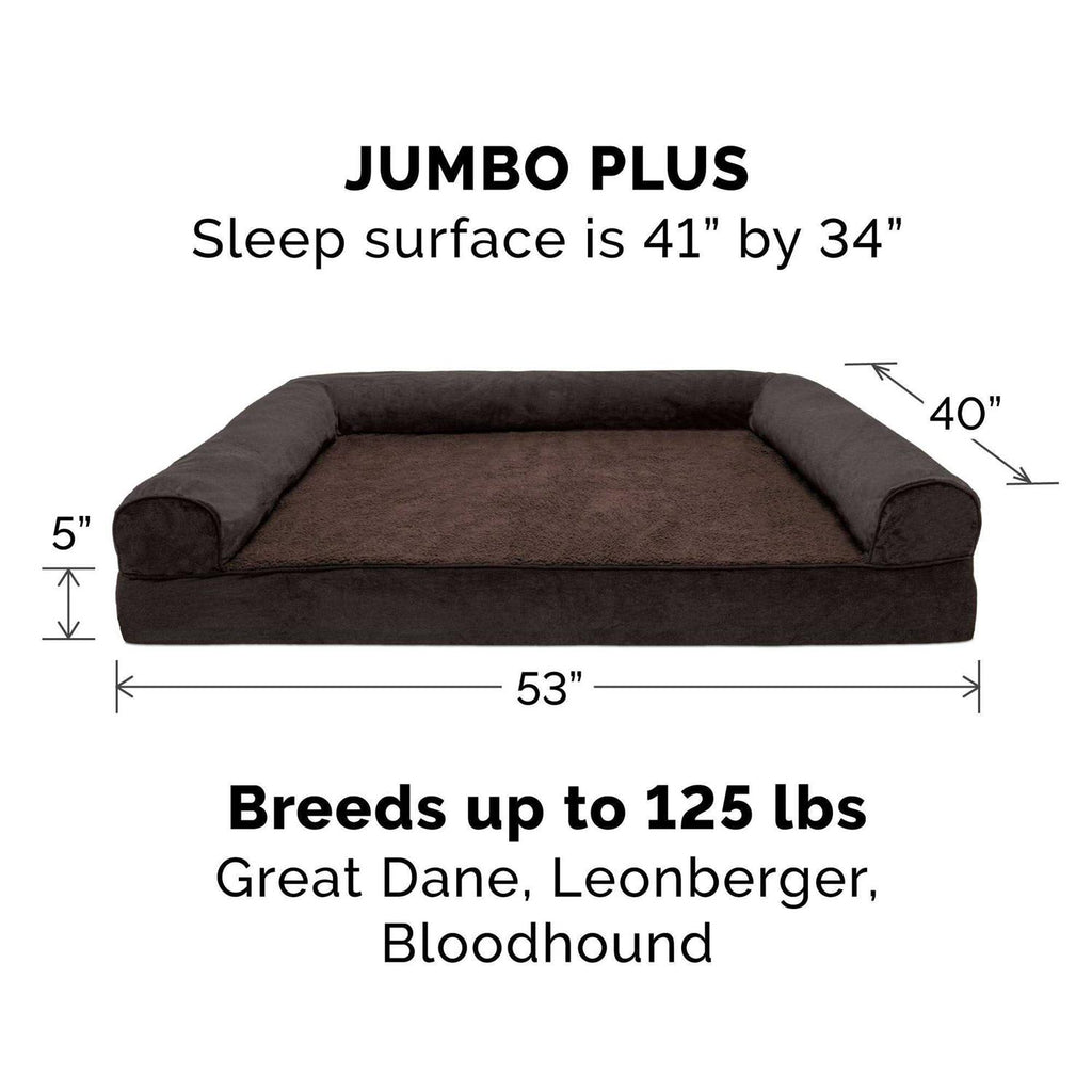 Faux Fleece Chenille Sofa Pet Bed E82332