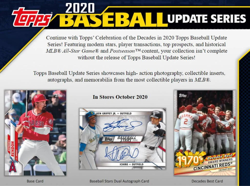 Topps Updates MLB Baseball Trading Cards Hanger Box 67 Cards V648