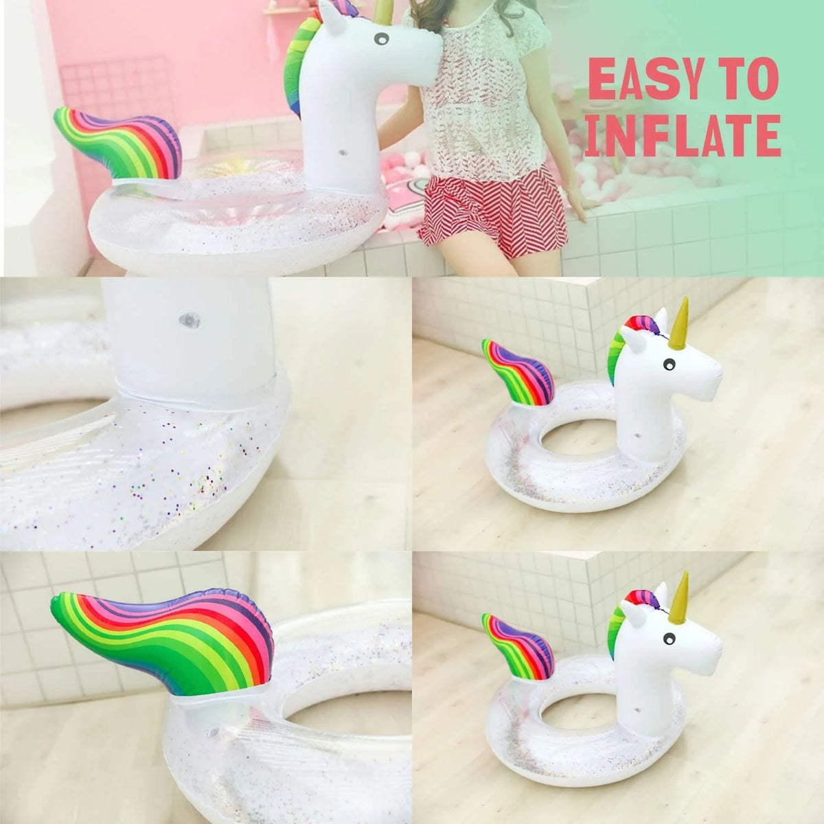 Inflatable Unicorn Pool Float U920