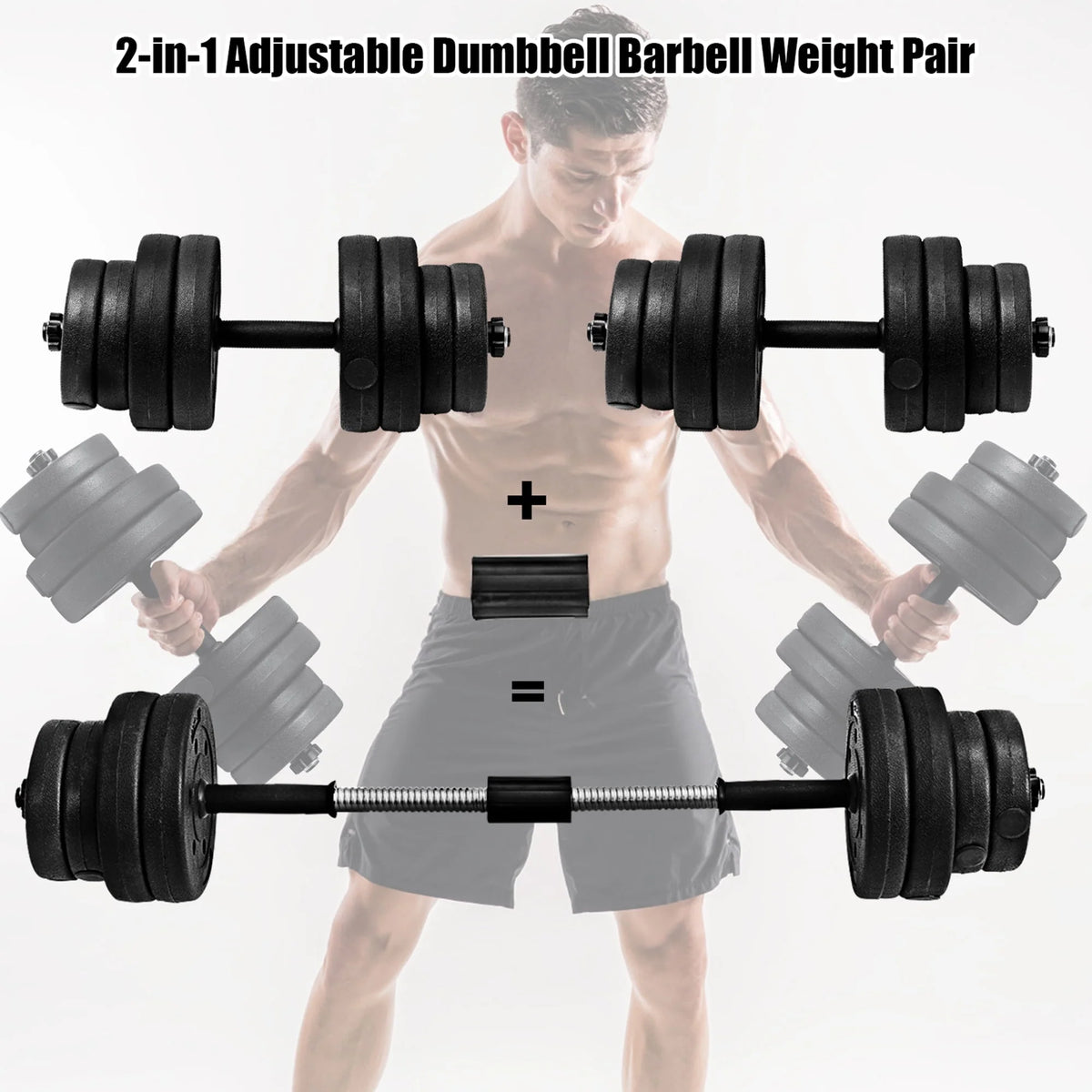 66 Lbs. Adjustable Dumbbell Set E993302