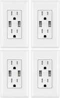 White 15 Amp Tamper Resistant Duplex Receptacle USB Wall Outlet, Pack of 2 I7130