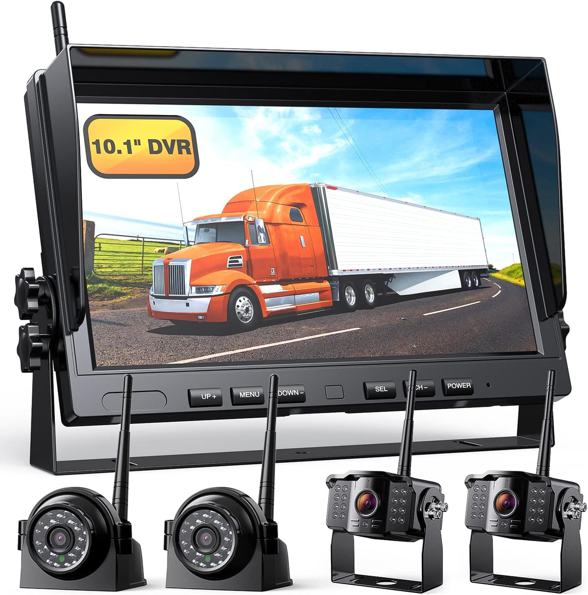10 Wireless Backup Camera 1080P FHD Monitor Reversing Camera with IP69 Monitor System A165895