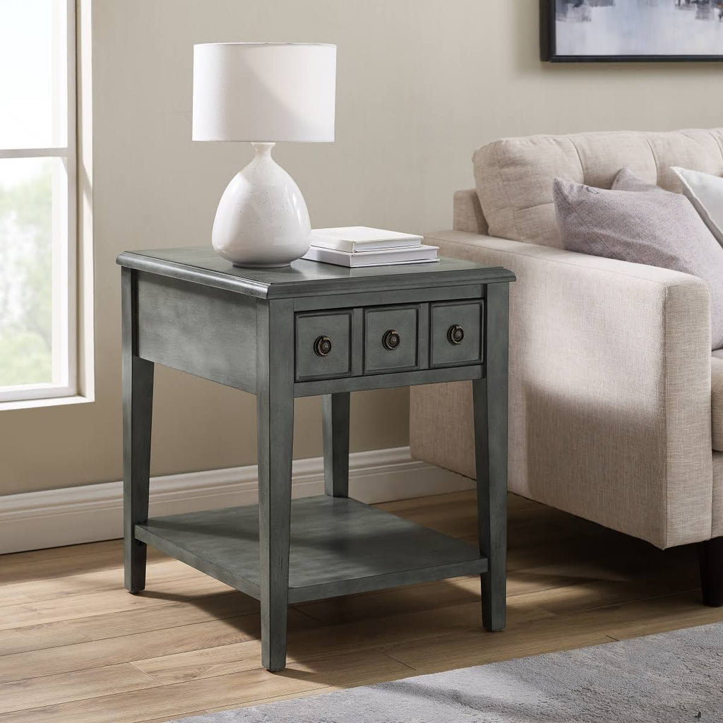 Gray Side Accent Table E949288
