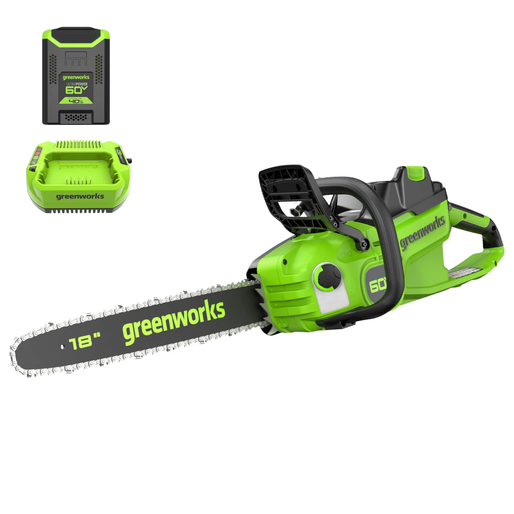 60V 2.0kW Brushless Chainsaw with 4.0 Ah Battery & Charger U5979