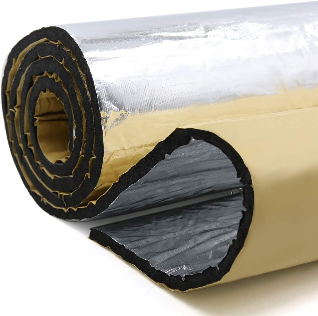 394mil 21.53sqft Heat Sound Deadener Insulation Mat 79 x 40 Pack of 2 Y234268