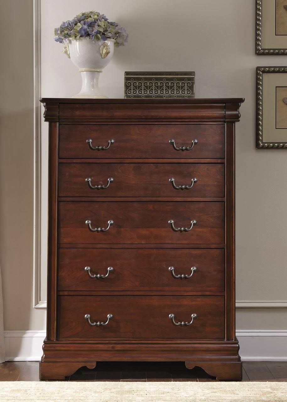 5 Drawer Chest in Mahogany Stain V205963