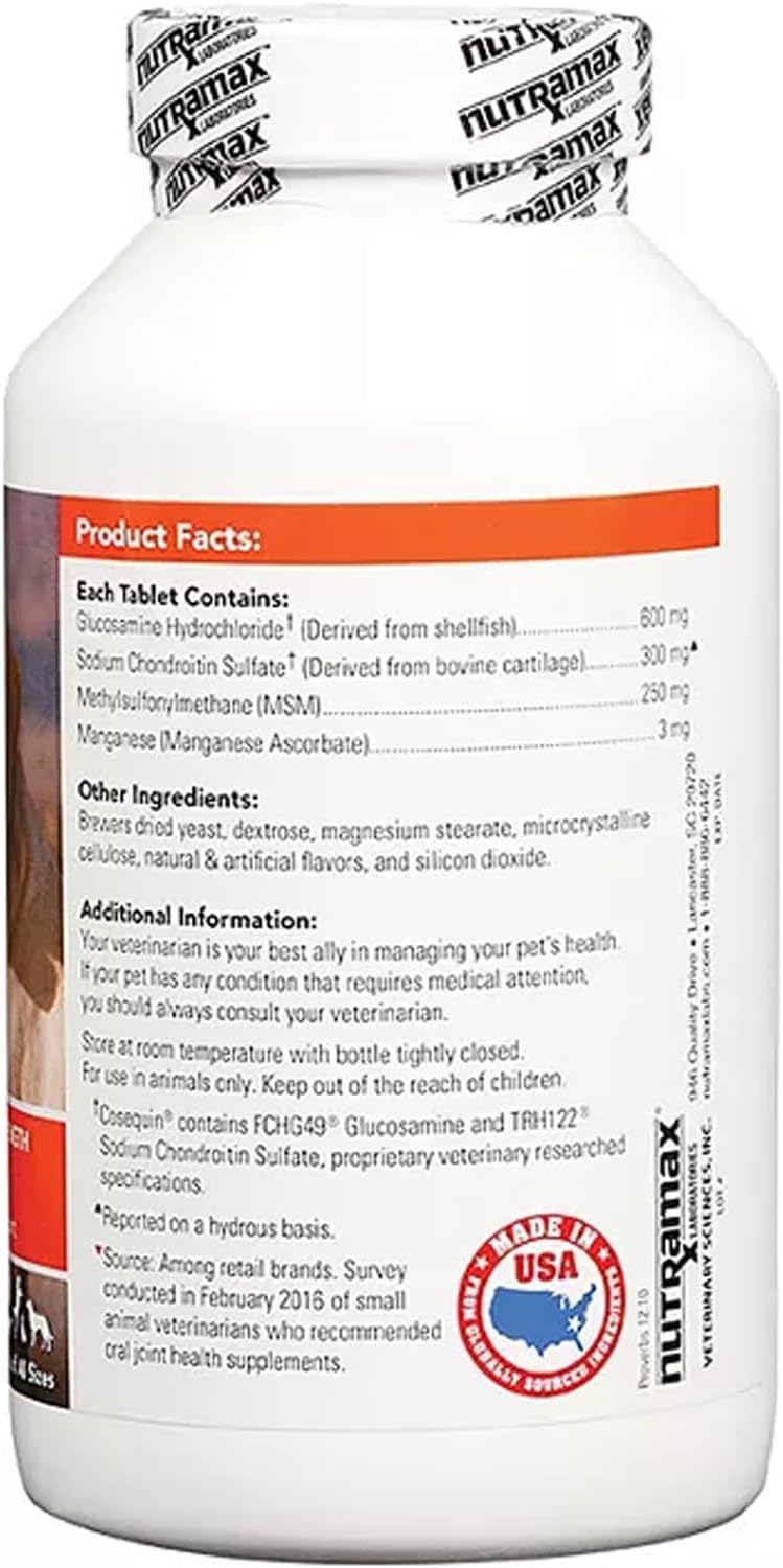 180 Chewable Tablets Joint Health Supplement for Dogs Y958
