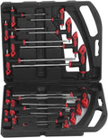 16 pcs T-Handle Hex Wrench Set, Ball End, 75mm-200mm, T10-T50 Q534052