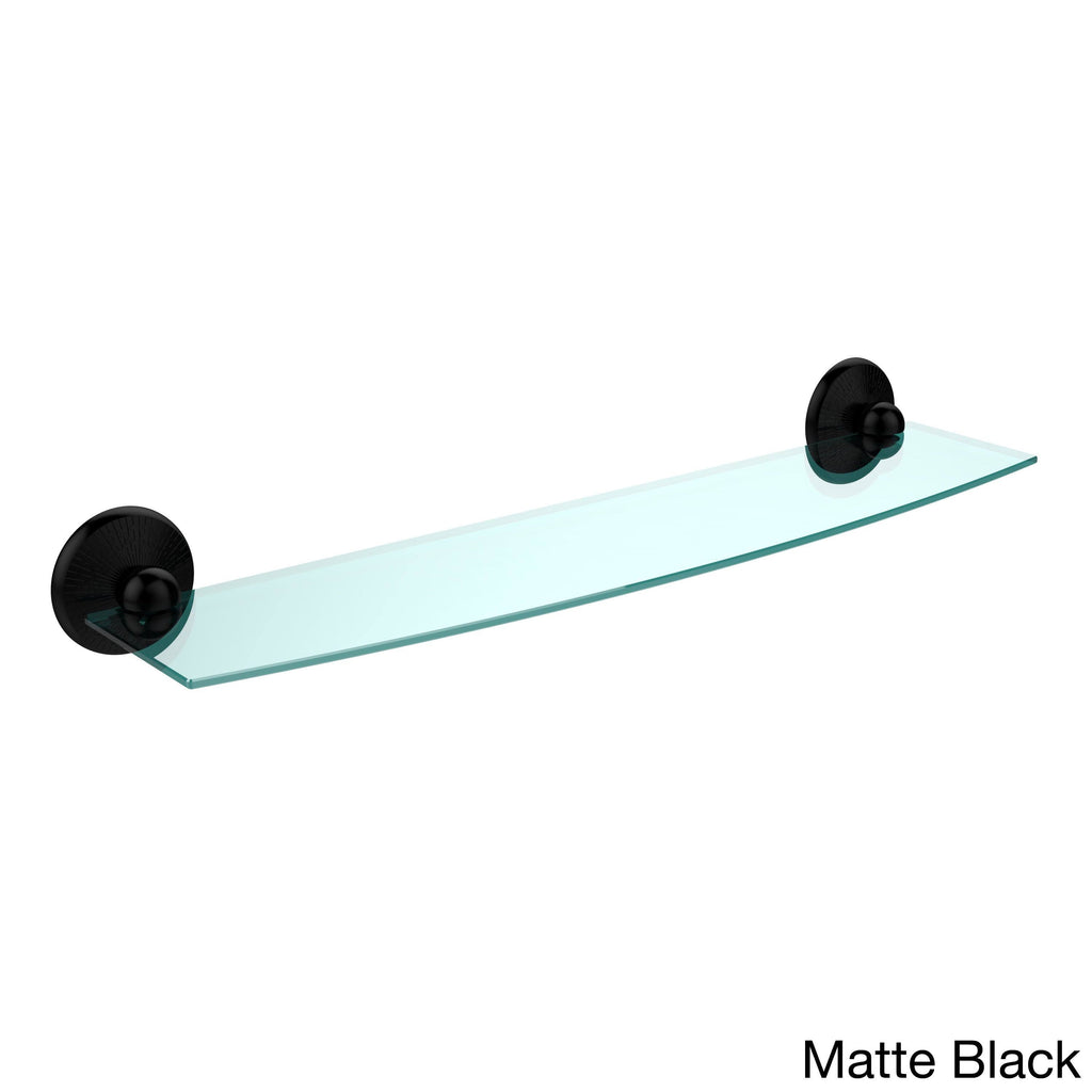 24 inch Glass Shelf Matte Black K673005