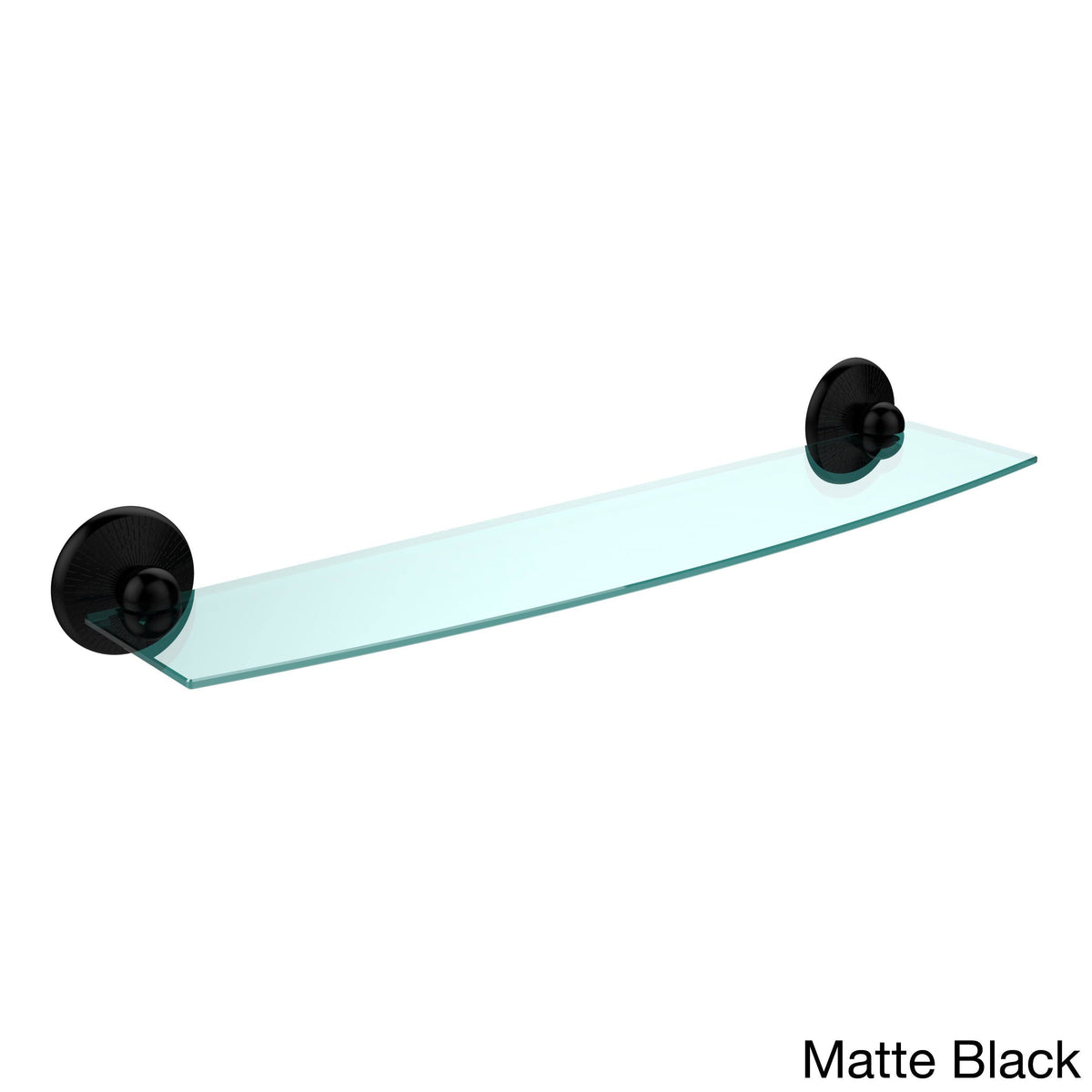 24 inch Glass Shelf Matte Black K673005