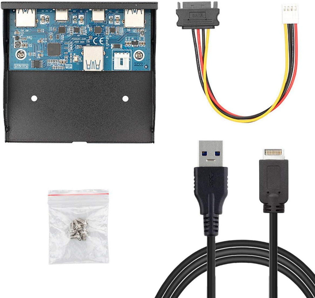 USB 3.1 Front Panel Header to USB-C & USB 3.0 HUB 4 Ports Motherboard Cable T224223