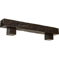 Burnished Mahogany Faux Wood Fireplace Mantel Kit with Corbels N406110