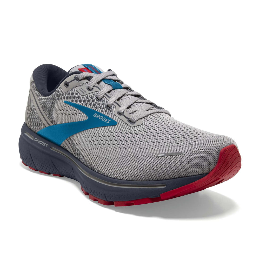 Grey Blue Red Road-Running Shoes B588978