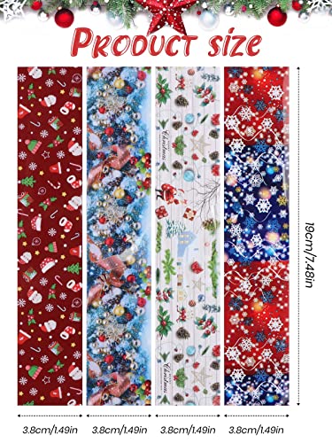 100 Sheets Christmas Nail Foil Transfer Stickers R2836