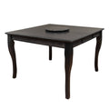 Gray Counter Height Wooden Table with Lazy Susan W7088