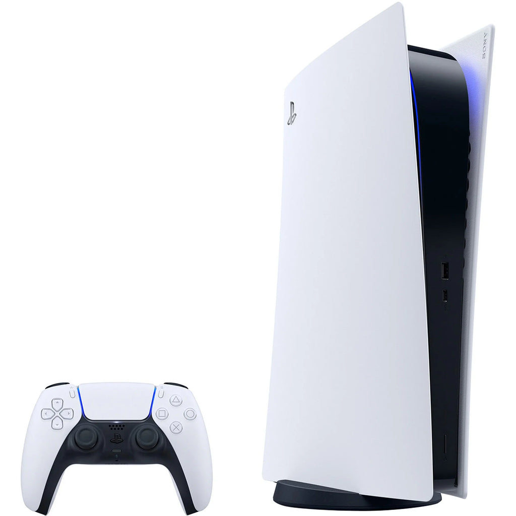 PlayStation VR2 and PS5 Video Game Console Digital Version with White Controller A92986