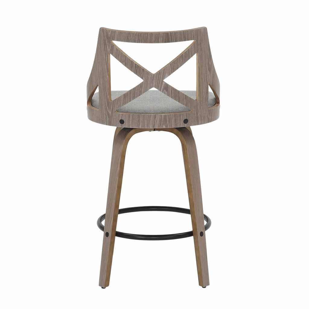 Swivel Polyester Counter Stool - Set of 2 J94455