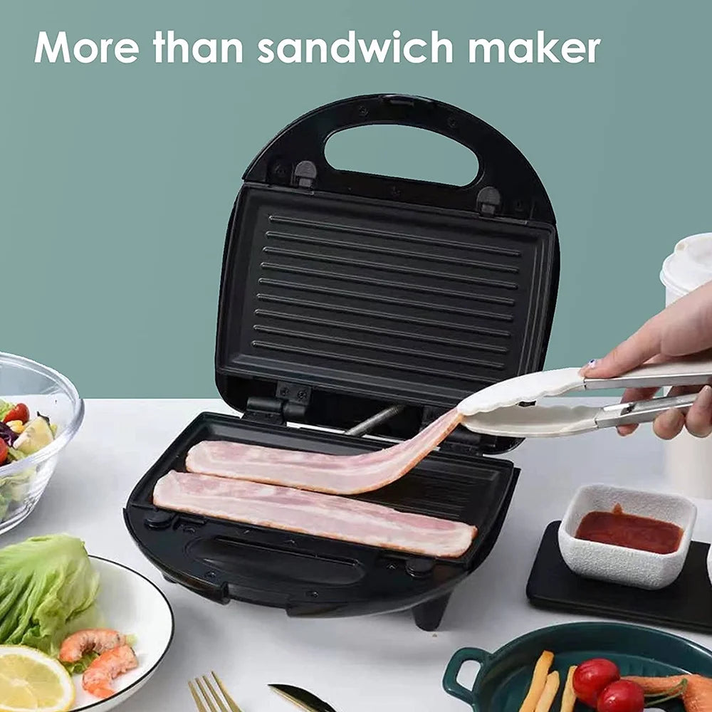 3 in 1 Stainless Steel Sandwich Waffle and Panini Maker T4651